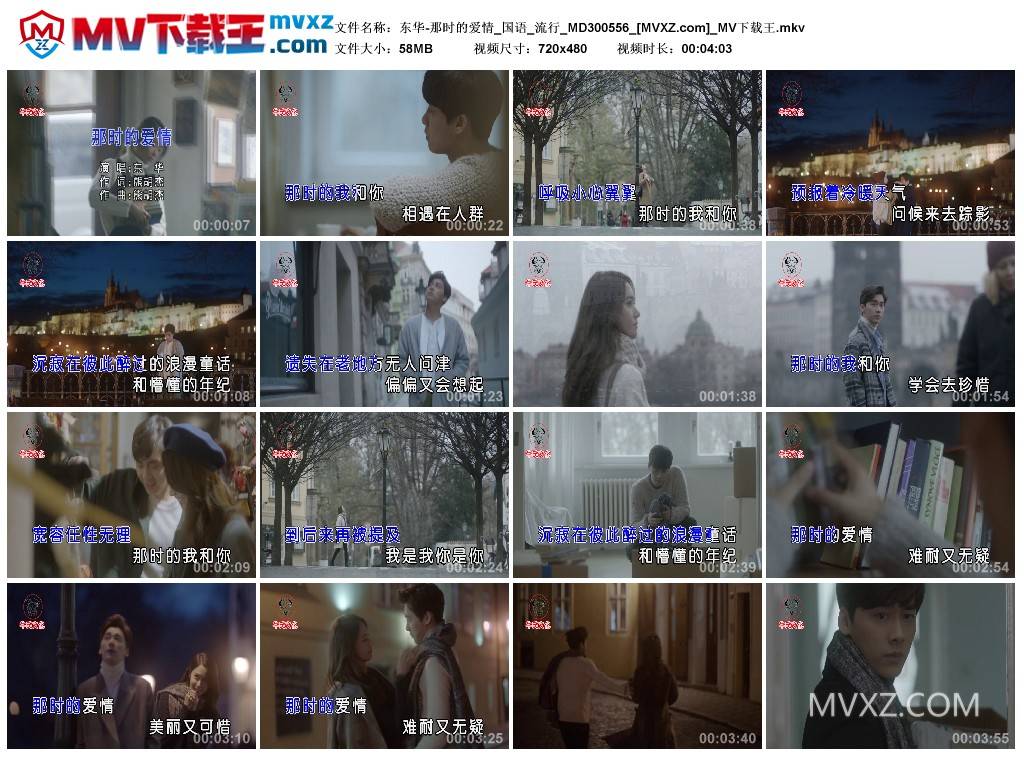 东华-那时的爱情_国语_流行_MD300556